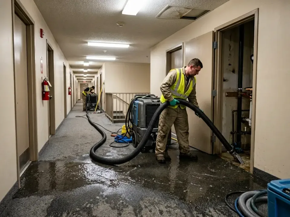 multi-unit-apartment-hallway-f-005 — frequently asked questions, Emergency Burst Pipe Water Extraction & Removal in Leitchfi…